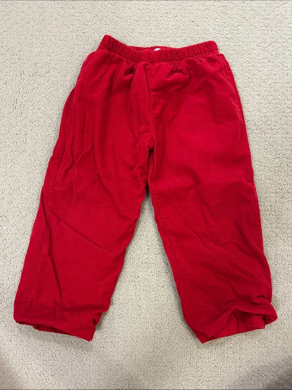Cecil & Lou Red Corduroy Pull-On Pants